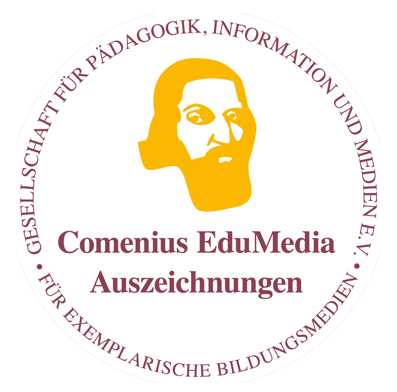 Sie sehen das Siegel des Comenius EduMedia Awards