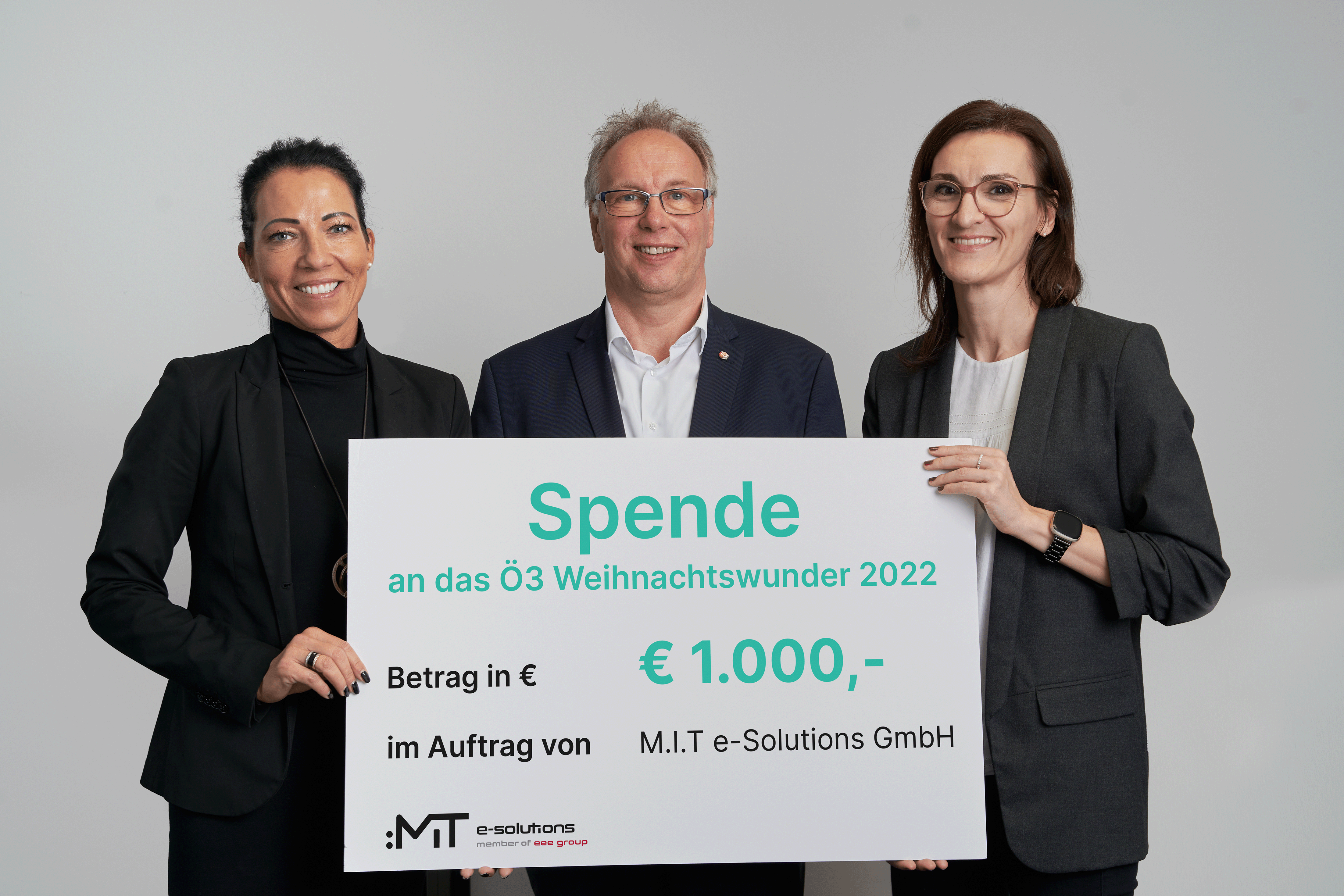 Die MIT spendet zu Weihnachten € 1.000,- an die Ö3 Weihnachtswunder Kampagne