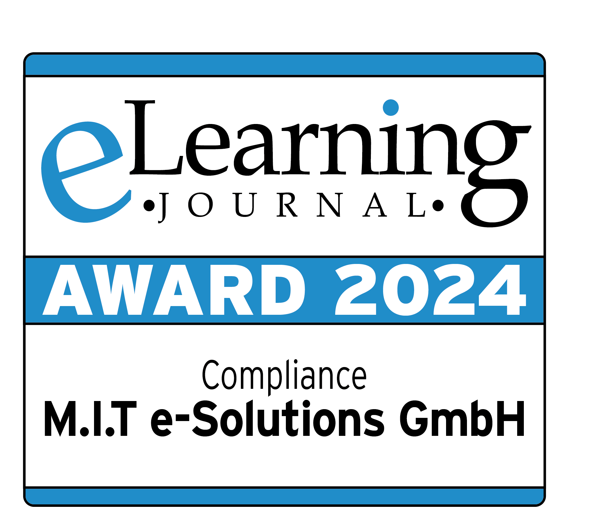 Auszeichnung eLearning Journal Award 2024 - Kategorie: Compliance