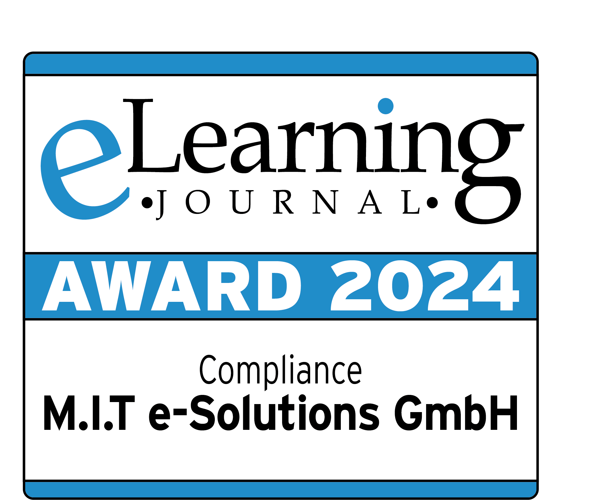 eLearning Journal Award 2024 Auszeichnung eLearning Journal Award 2024 - Kategorie: Compliance