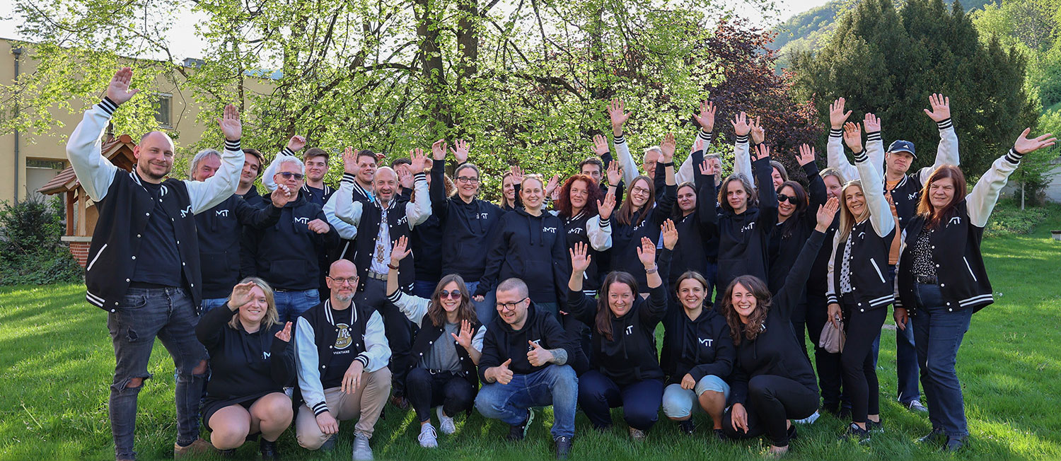 Das Team der M.I.T e-Solutions beim Team-Workshop im Jahr 2024