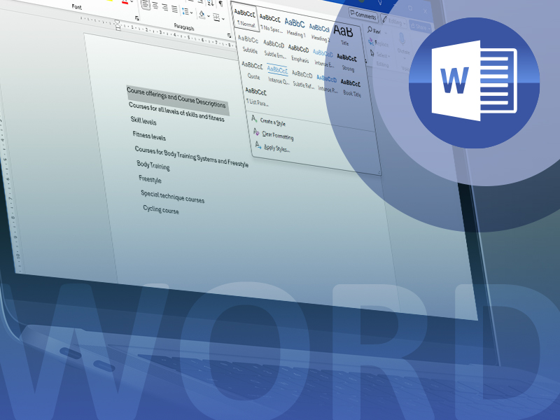 E-Learning Kurs zum Thema Microsoft Word 2024 | Text- und Absatzformatierung