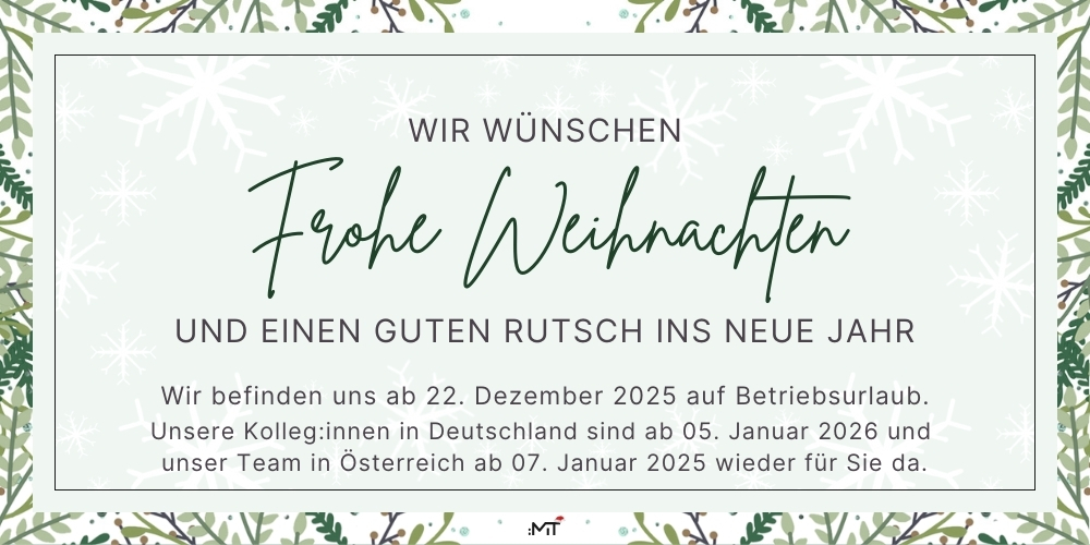 M.I.T e-Solutions GmbH wünscht Frohe Weihnachten M.I.T e-Solutions GmbH wünscht Frohe Weihnachten