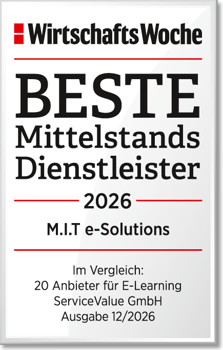 Beste Mittelstands-Dienstleister 2026 – Anbieter für E-Learning Beste Mittelstands-Dienstleister 2026 als Anbieter für E-Learning