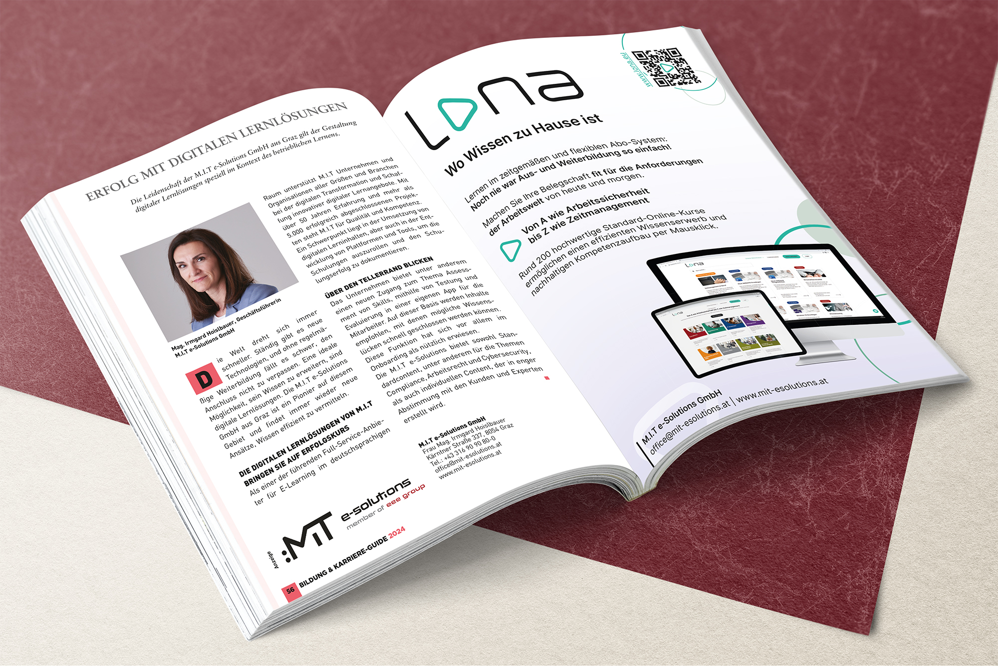 Erfolg mit digitalen Lernlösungen 27 Presse "Erfolg mit digitalen Lernlösungen" im New Business Bildungs-Guide